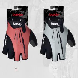 Boodun Sport à l'extérieur Demi-doigt Gants de cyclisme à moitié piqûres de cousu