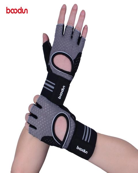 Boodun Sport Guantes de levantamiento de pesas Men Gyming Equipmento Nonslip Muñeco transpirable Muñeco de fitness Bell Ejercicio Mujeres Guantes2242569