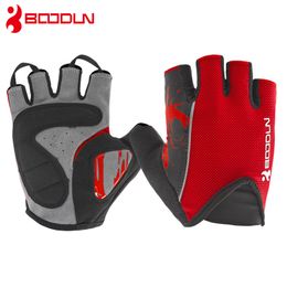Boodun Sports Half Finger Gym Hombres Mujeres Ejercicio Soft Fitness Levantamiento de pesas Proveedor de guantes al por mayor Q0107