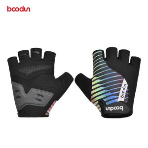 BOODUN Lente/Zomer Nieuwe Fiets Half Vinger Handschoenen GEL Siliconen Palm Kussen Outdoor Rijden Slijtvast