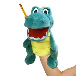 Booger Puppet Toys Jeffy Pet Booger Dinosaur Hand Puppet Funny Playhouse Plush Toys Party Fiest Props Gifts de Navidad 231227