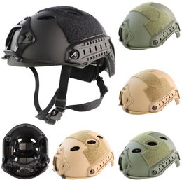 Booiu Casco táctico rápido engrosar el abdominio Air pistola de aire al aire libre CS Equipo de protección Helmets Riding Protex 240509