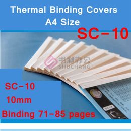 Boekomslag 10PCSlot SC10 Thermische binding Covers A4 lijm 10 mm 7085 pagina's machine 230425