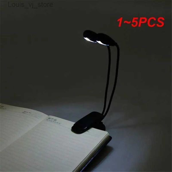 Lampes de lecture 1 à 5 pièces, flexibles à 2 bras doubles, lampe à 4 LED pour lecture de livres, tablette, YQ231130