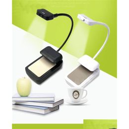 Lampes de lecture Le plus récent Kindle 3 LED Light Clipon Ebook Lampe de lecture Booklight Book Reader Mini Bureau lumineux flexible 9184069353 Drop Delive Dhy7W