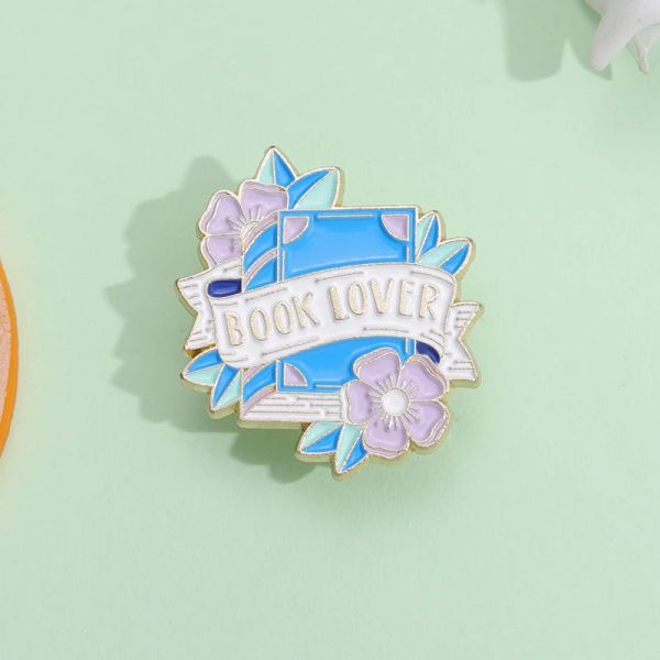 Lover Lover Emorn épingles de bibliothèque Brooches Badges de revers Vêtements de sac à dos Bijoux décoratif Pin de métal pour enfants en gros en gros