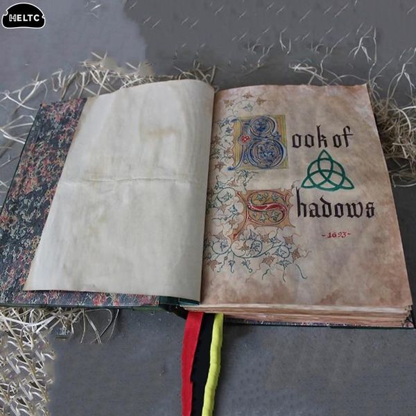 Book of Shadows Green Cover Bound Blank and Digned Journal 350 Pages Spells Records Spellbook Retro Gifts