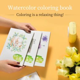 Livre Watercolor Coloring Livre pour adultes 32k Drawing Paper 250G Artist Crochés Notes Notes à la peinture