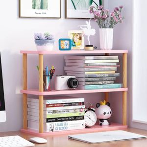 Boekenkast Houten Plank Desktop Rekken Kantoor School Multifun Partitie Opslag Houders Bureau Accessoires Boekensteunen Organizer 240314