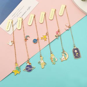 Marque-page 30 pcslot Kawaii Petit Prince Signets Pour Livre De Bande Dessinée En Métal Pendentif Binder Clips Lettre Trombone Bureau Fournitures Scolaires 230704