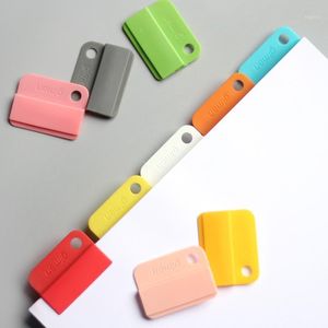 Bookmark 6 stks / set Rainbow Colored Index Tap Binder Dividers Papieren Clips voor Notebook