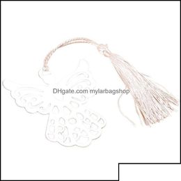 Marque-page Accessoires de bureau Fournitures scolaires de bureau Artisanat en métal industriel Creative Eagle Party Romantique Style chinois Dhmda