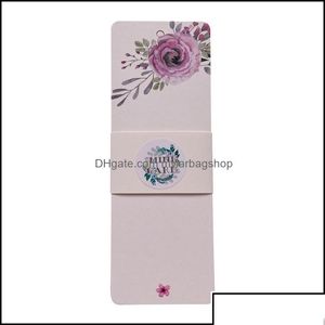 Marque-page Marque-page Accessoires de bureau Fournitures scolaires de bureau Marqueurs de pages industriels Nouveauté Colorf Flower Print Diy Reading F Dhjbg