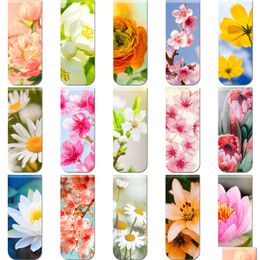 Bookmark Bookmark The Flower Magnetic Bookmarks Clips Clips Floral Page Markers Diverse voor school Home Office Readers Studenten Magnet Th DHVFJ