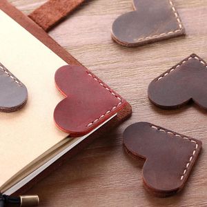 Bookmark Handmade vintage echt leer voor notitieboek Diary Journal Planner Index Mini Corner Page Marker Reader cadeau