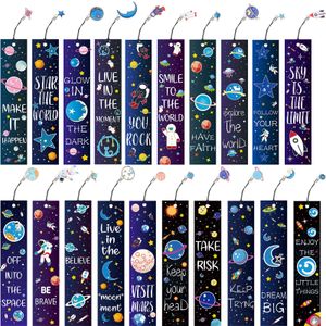 Bookmark L Space Theme Bookmarks Stel inspirerende citaten in met metalen charmeren die schoolprijs voor studenten aanmoedigen Kinderen ADT's Yummyshop Amjke