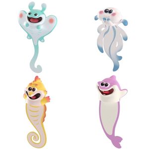 Bookmark Lovely Wacky Palz 3D Stereo Kawaii Cartoon Marine Animal Book Mark For Lovers Kids Students Learning Gift