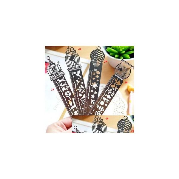 Bookmark Mtifunction Metal Rer Hollow D Rrs Office School Supplies Estudiante Papelería Party Kid Gift Vt1432 Drop Delivery Business Dhcfr