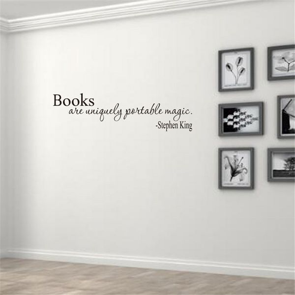 Les livres sont uniquement portables Magic Art Vinyl Mural Home Room Decor Wall Sticker