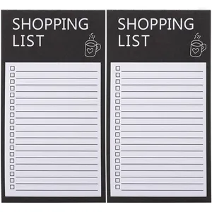Livres de liste de courses bloc-Notes Portable réfrigérateur congélateur carnet de planification faire planificateur d'épicerie bloc-Notes Notes autocollantes magnétiques