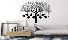 Livres arbre sticker mural maison bibliothèque coin de lecture école salle de classe librairie décor intérieur vinyle verre autocollants Art Mural8362450