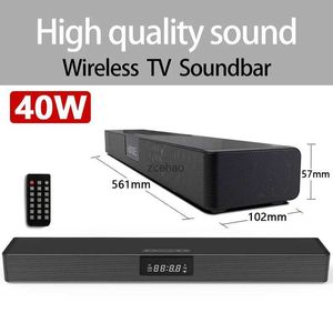 Boekenplankluidsprekers 40W Home Theater Soundbar Big Power Multifunctionele Bluetooth-luidspreker Muziekcentrum Subwoofer LED-display voor TV PC Computer FM