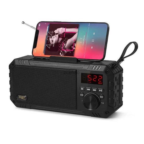 Haut-parleurs d'étagère F111 Mini antenne télescopique Audio sans fil Bluetooth FM/AM/SW Radio multi-bande support de téléphone portable Audio