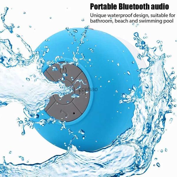 Altavoces de estantería Mini Altavoz Bluetooth Audio de baño a Prueba de Agua Altavoces de Ducha inalámbricos Luz RGB para teléfono Barra de Sonido Altavoz de Coche Manos Libres