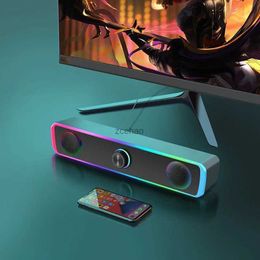 Haut-parleurs d'étagère Nouveau haut-parleur Bluetooth 4D Surround barre de son filaire haut-parleurs d'ordinateur stéréo caisson de basses barre de son pour ordinateur portable PC théâtre TV Aux 3.5mm