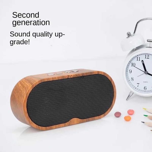 Boîte de son F3 Woodgrain Bluetooth haut-parleur Vintage Mini carte créative Portable système de son haut-parleurs Bluetooth barre de son Bocina