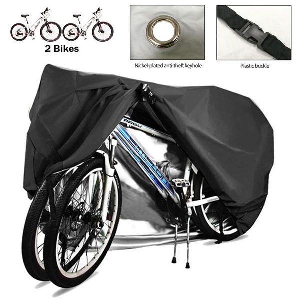 Boormachine Housse de Protection pour vélo Housse de vélo étanche Pare-Soleil extérieur Housse de Soleil Anti-poussière UV 190t/201d Deux Accessoires de vélo