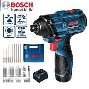 Boormachine Bosch GDR 120Li Mini perceuse sans fil multifonction Double vitesse tournevis à percussion 12 V perceuse électrique outil électrique professionnel