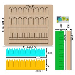 Boormachine Nouvelles matrices de découpe en bois avec nœud de fleurs, Scrapbooking C33415, plusieurs tailles compatibles avec la plupart des machines de découpe