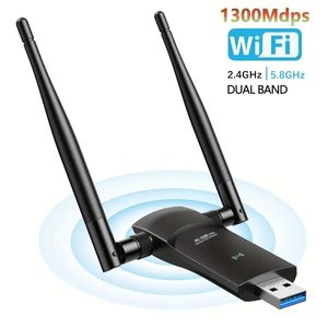 Boostez le WiFi de votre PC avec l'adaptateur USB double antenne L-Link 1300 Mbps - Compatible avec Windows, Mac Linux !