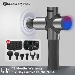 Booster Pro 3 Masaje de tejido profundo Gun Muscle Estimulador Fascial Gun de la pistola Fascial Relájate Bajo ruido para la configuración de incursión 240416