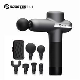 Booster U1 Gun Generatie Back and Neck R Deep Tissue Percussion Spiermassagemachine voor fitnessoefening 220630