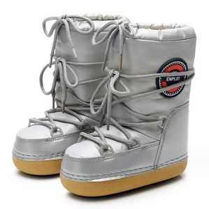 Botte chaussures d'hiver imperméables plate-forme de neige garder la cheville au chaud avec un espace épais ski Botas Mujer