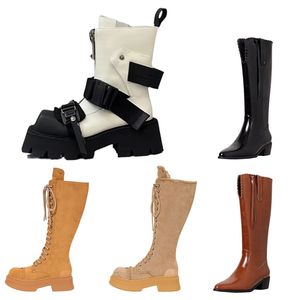 Boot Womens for Automn Winter Designer Femmes Noir brun luxueux dames courtes Bottes de femme taille 35-40 863 S