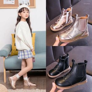 Botas 2-12y niños Invierno Baby Baby Girl Short Casta Cow Split Solid 2 Colors Children Shoes H88