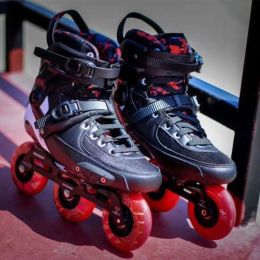 Boots 2019 PowerSlide Original Tau Tauny 3 * 90 mm Spee à fibre de carbone Skates en ligne Chaussures de patinage de patinage à rouleaux pour adultes