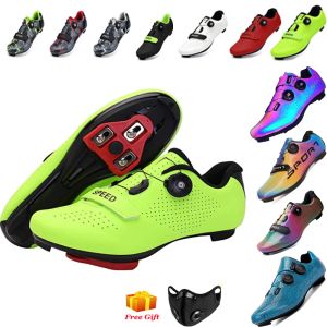 Boots 2021 chaussures plates routes sports d'hiver route cyclisme chaussures taquets hommes vélo road speed baskets racing femme bicycle montagne spd