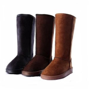Boots 2021 bottes bottes femmes chaussures femme en cuir bouton de fourrure bouton de cuisse haut de gamme