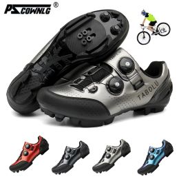 Botas 2022 nuevos hombres en bicicleta zapatilla de zapatillas mtb zapatos planos con zapatos de montaña autoproducción de bicicletas para mujeres Zapatos de bicicleta