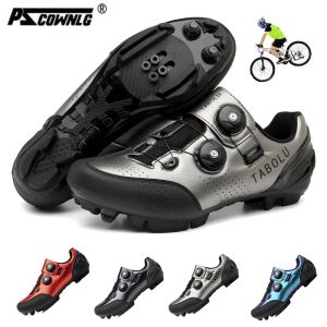 Boots 2022 Nouveaux hommes cyclistes sneaker mtb chaussures plates taquets auto-bloquer les chaussures de vélo de montagne pour femmes chaussures de vélo de vélo