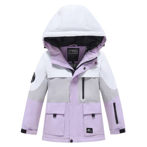 Botas 2023 chaquetas de esquí para niñas para niñas para niñas de algodón al aire libre snowboard snowboard ropa impermeable engros de esquí engros