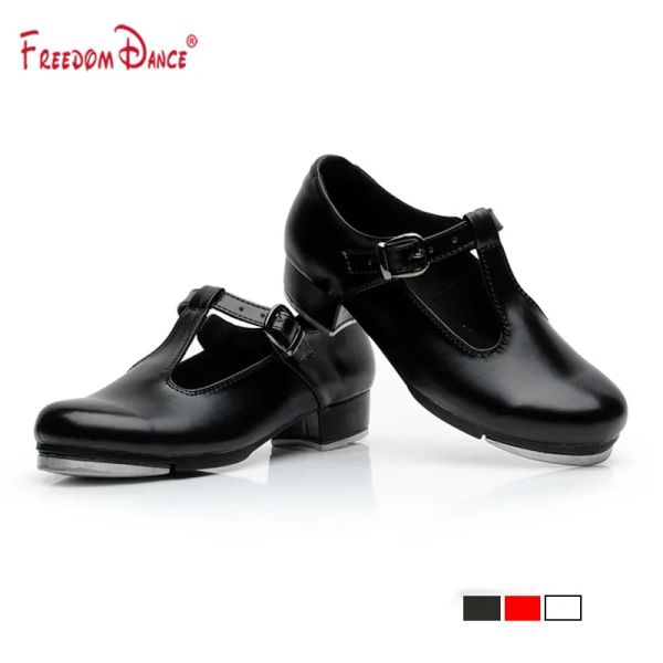 Bottes 2023 Chaussures classiques de la danse pour les filles steppers t Shignes de jazz en cuir en cuir en forme de brevet de forme