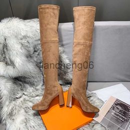 Botas 2023 Diseñador Mujeres Botas sobre la rodilla Lady Sexy Puntiagudo Bombas Estilo Tacones altos Para mujer Bota Tobillo Botines cortos Lujo Chelsea Botín Fondo rojo Lápiz labial He