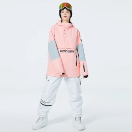 Laarzen 2023 Nieuwe Mannen Vrouwen Snowboard Pak Paar Ski Hoodie Set Winter Winddicht Waterdicht Skipak Mannelijke Vrouwelijke Outdoor Snowsuit