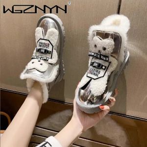 Botas 2023 New Winter Winter's Women's Warm and Antiskid Snow botas de nieve Real Snow botas zapatos para mujeres lindas botas de oso lindas botines