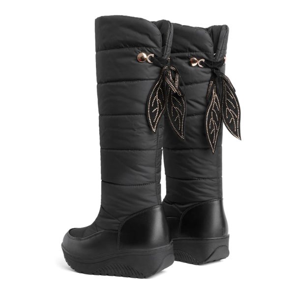 Boots 2023 Nouvelles femmes Boots d'hiver Boots plate-forme chaussures midcalf bottes designer chaton talons rond toes dames talon talon noir rouge